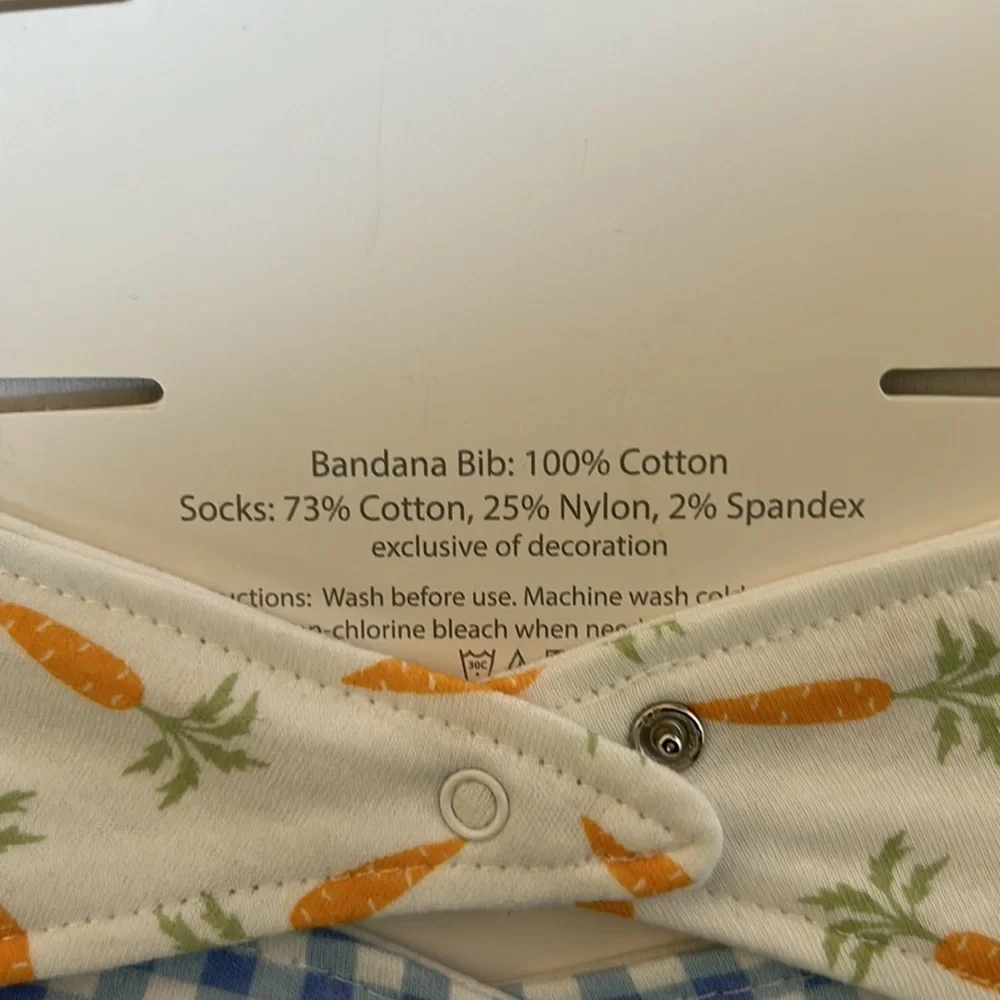 Easter Baby Bibs & Socks